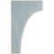 Ekena Millwork 5 1/4"W x 6"D x 10"H Clarksville Wood Vintage Decor Bracket, Driftwood Blue BKTWD05X06X10CVBU - alternate 3